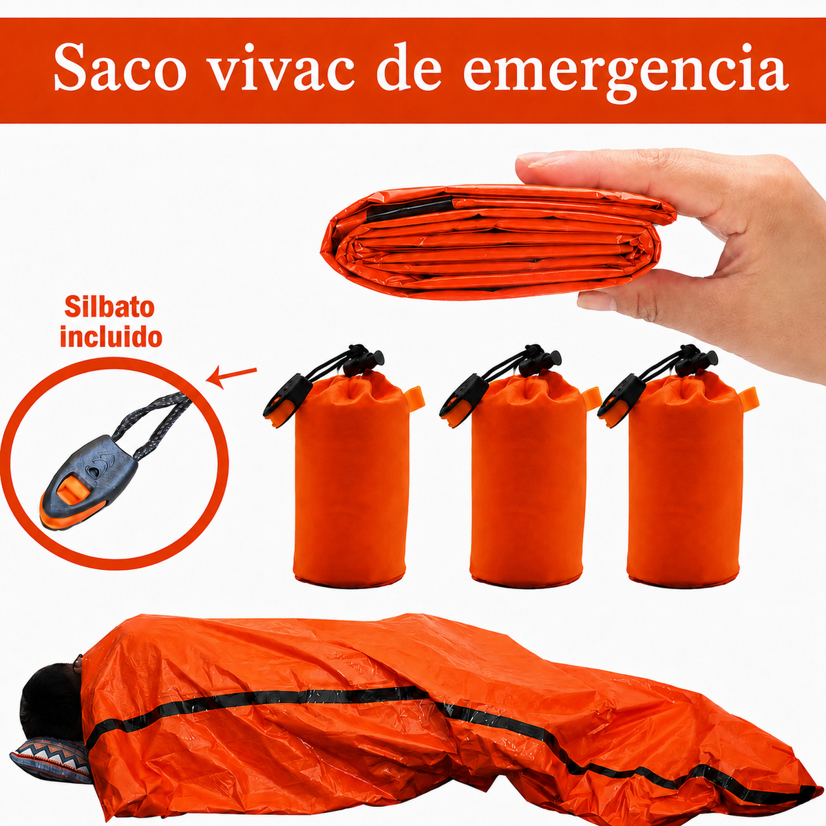 Saco Vivac Térmico de Emergencia
